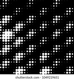 Spotted black and white grunge vector line background. Abstract halftone illustration background. Grunge grid polka dot background pattern
