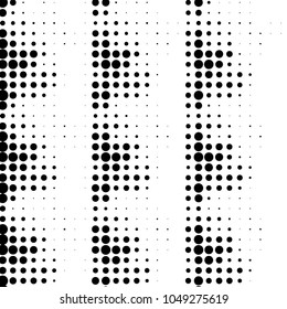 Spotted black and white grunge vector line background. Abstract halftone illustration background. Grunge grid polka dot background pattern
