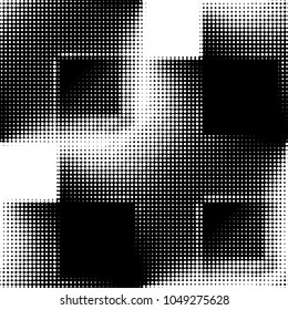 Spotted black and white grunge vector line background. Abstract halftone illustration background. Grunge grid polka dot background pattern
