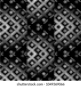 Spotted black and white grunge vector line background. Abstract halftone illustration background. Grunge grid polka dot background pattern
