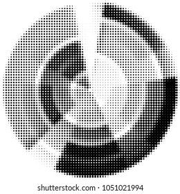 Spotted black and white grunge vector line background. Abstract halftone illustration background. Grunge grid polka dot background pattern

