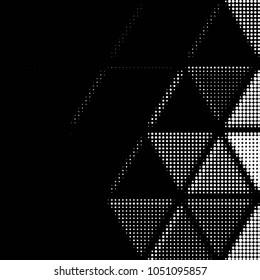 Spotted black and white grunge vector line background. Abstract halftone illustration background. Grunge grid polka dot background pattern
