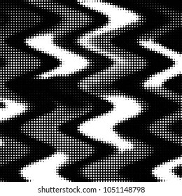 Spotted black and white grunge vector line background. Abstract halftone illustration background. Grunge grid polka dot background pattern
