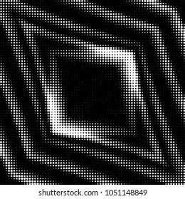 Spotted black and white grunge vector line background. Abstract halftone illustration background. Grunge grid polka dot background pattern
