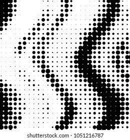 Spotted black and white grunge vector line background. Abstract halftone illustration background. Grunge grid polka dot background pattern
