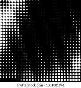 Spotted black and white grunge vector line background. Abstract halftone illustration background. Grunge grid polka dot background pattern
