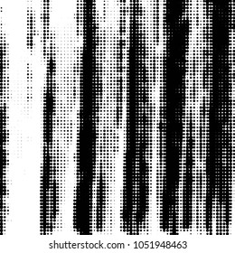 Spotted black and white grunge vector line background. Abstract halftone illustration background. Grunge grid polka dot background pattern
