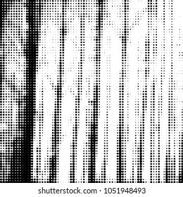 Spotted black and white grunge vector line background. Abstract halftone illustration background. Grunge grid polka dot background pattern
