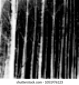 Spotted black and white grunge vector line background. Abstract halftone illustration background. Grunge grid polka dot background pattern
