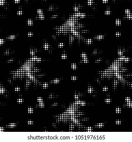 Spotted black and white grunge vector line background. Abstract halftone illustration background. Grunge grid polka dot background pattern
