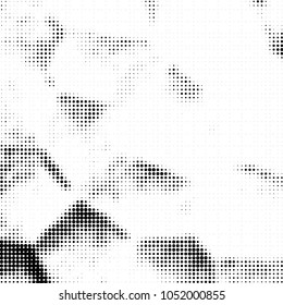 Spotted black and white grunge vector line background. Abstract halftone illustration background. Grunge grid polka dot background pattern
