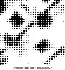 Spotted black and white grunge vector line background. Abstract halftone illustration background. Grunge grid polka dot background pattern
