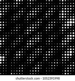 Spotted black and white grunge vector line background. Abstract halftone illustration background. Grunge grid polka dot background pattern
