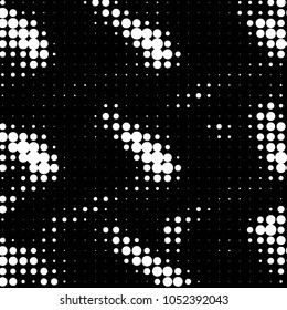 Spotted black and white grunge vector line background. Abstract halftone illustration background. Grunge grid polka dot background pattern
