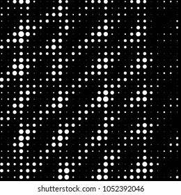 Spotted black and white grunge vector line background. Abstract halftone illustration background. Grunge grid polka dot background pattern
