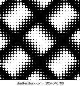 Spotted black and white grunge vector line background. Abstract halftone illustration background. Grunge grid polka dot background pattern
