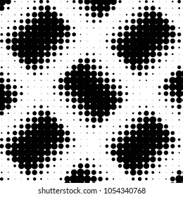 Spotted black and white grunge vector line background. Abstract halftone illustration background. Grunge grid polka dot background pattern
