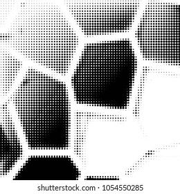 Spotted black and white grunge vector line background. Abstract halftone illustration background. Grunge grid polka dot background pattern
