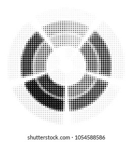 Spotted black and white grunge vector line background. Abstract halftone illustration background. Grunge grid polka dot background pattern
