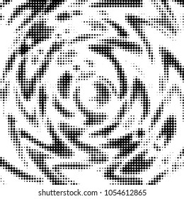 Spotted black and white grunge vector line background. Abstract halftone illustration background. Grunge grid polka dot background pattern
