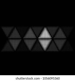Spotted black and white grunge vector line background. Abstract halftone illustration background. Grunge grid polka dot background pattern
