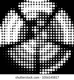 Spotted black and white grunge vector line background. Abstract halftone illustration background. Grunge grid polka dot background pattern
