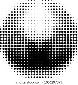 Spotted black and white grunge vector line background. Abstract halftone illustration background. Grunge grid polka dot background pattern
