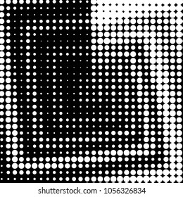 Spotted black and white grunge vector line background. Abstract halftone illustration background. Grunge grid polka dot background pattern
