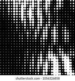 Spotted black and white grunge vector line background. Abstract halftone illustration background. Grunge grid polka dot background pattern
