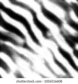 Spotted black and white grunge vector line background. Abstract halftone illustration background. Grunge grid polka dot background pattern
