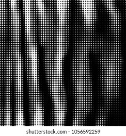 Spotted black and white grunge vector line background. Abstract halftone illustration background. Grunge grid polka dot background pattern
