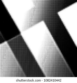Spotted black and white grunge vector line background. Abstract halftone illustration background. Grunge grid polka dot background pattern
