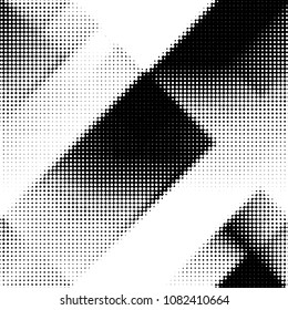 Spotted black and white grunge vector line background. Abstract halftone illustration background. Grunge grid polka dot background pattern
