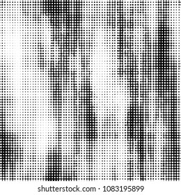 Spotted black and white grunge vector line background. Abstract halftone illustration background. Grunge grid polka dot background pattern
