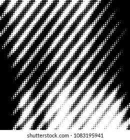Spotted black and white grunge vector line background. Abstract halftone illustration background. Grunge grid polka dot background pattern
