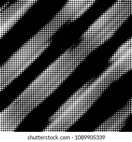Spotted black and white grunge vector line background. Abstract halftone illustration background. Grunge grid polka dot background pattern
