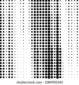 Spotted black and white grunge vector line background. Abstract halftone illustration background. Grunge grid polka dot background pattern
