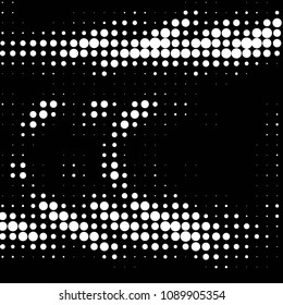 Spotted black and white grunge vector line background. Abstract halftone illustration background. Grunge grid polka dot background pattern
