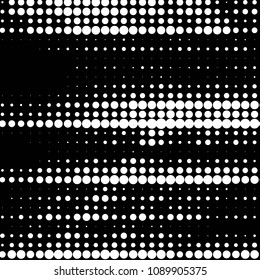 Spotted black and white grunge vector line background. Abstract halftone illustration background. Grunge grid polka dot background pattern
