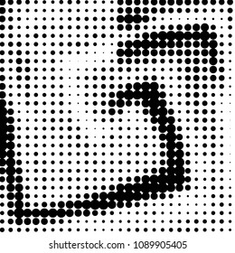 Spotted black and white grunge vector line background. Abstract halftone illustration background. Grunge grid polka dot background pattern

