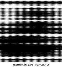 Spotted black and white grunge vector line background. Abstract halftone illustration background. Grunge grid polka dot background pattern
