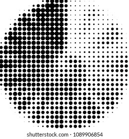 Spotted black and white grunge vector line background. Abstract halftone illustration background. Grunge grid polka dot background pattern
