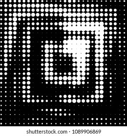 Spotted black and white grunge vector line background. Abstract halftone illustration background. Grunge grid polka dot background pattern
