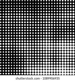 Spotted black and white grunge vector line background. Abstract halftone illustration background. Grunge grid polka dot background pattern
