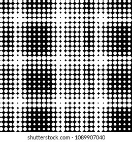 Spotted black and white grunge vector line background. Abstract halftone illustration background. Grunge grid polka dot background pattern
