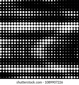 Spotted black and white grunge vector line background. Abstract halftone illustration background. Grunge grid polka dot background pattern
