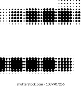 Spotted black and white grunge vector line background. Abstract halftone illustration background. Grunge grid polka dot background pattern
