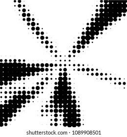 Spotted black and white grunge vector line background. Abstract halftone illustration background. Grunge grid polka dot background pattern
