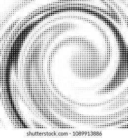Spotted black and white grunge vector line background. Abstract halftone illustration background. Grunge grid polka dot background pattern
