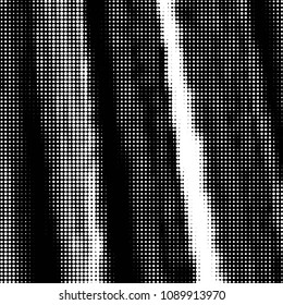 Spotted black and white grunge vector line background. Abstract halftone illustration background. Grunge grid polka dot background pattern
